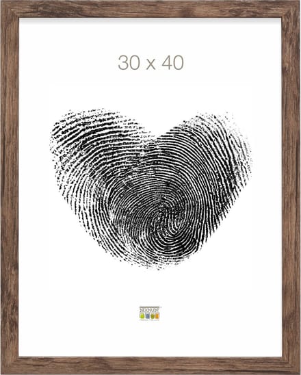 Deknudt Frames fotolijst S45RH3 - bruin - hout - 30x40 cm