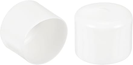Stoelpootdoppen - Rubberen doppen - Vloeren beschermen - Flexibele vinyl - 57 mm - Wit