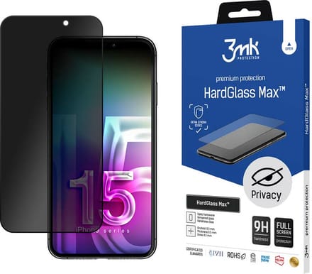 3mk Apple iPhone 15 Plus - HardGlass Max Privacy