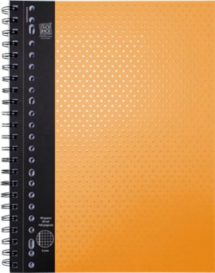 Soho Schrift College Ruiten 10 Mm 23-rings A4 Oranje