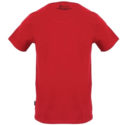 Aquascutum groot schild Aldis logo rood T-shirt