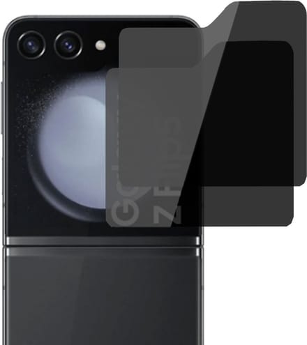 2x Geschikt voor Samsung Galaxy Z Flip 5 - Privacy Screenprotector - Beschermglas - Privé GuardCover