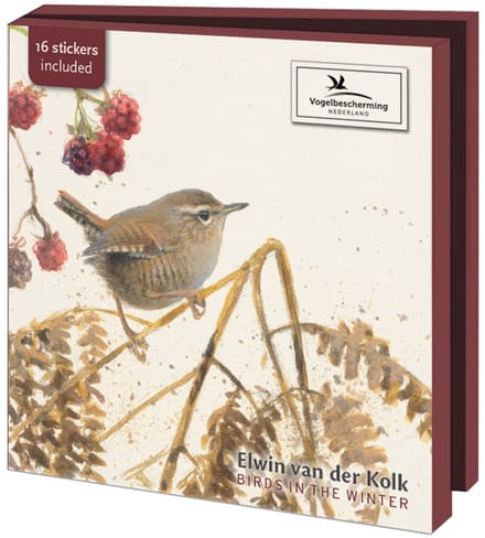 Wenskaartenset Vogelbescherming - vogels in de winter