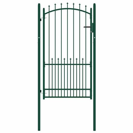 vidaXL Hekdeur met spijkers EMMEN 104 x 134,5 cm Vergrendelbaar