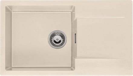 Reginox Amsterdam 43 spoelbak 76x43,5cm Caffe Silvery