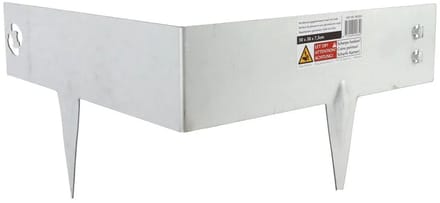 Talen Tools - Hoekborderrand - Verzinkt - Koppelbaar - 30 x 30 x 7.5 cm