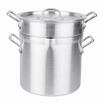 Aluminium Dubbele Kookpan - 10 Liter - Vogue K645 - Horeca & Professioneel