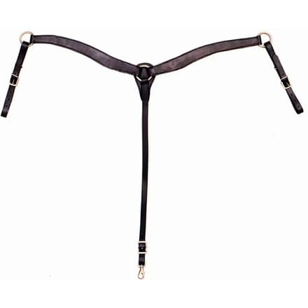 Jachthalsband van glad leer voor paarden Tattini Western