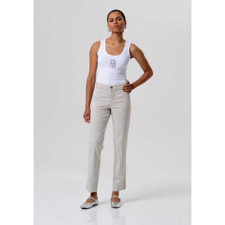 broek chino vrouw zand