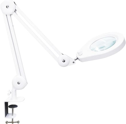 LED Vergrootlamp met Dimbare Verlichting en Zwenkarm - 105 mm 5-dioptrieën