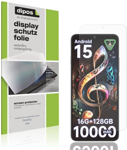 dipos – 4x Matte Beschermfolie geschikt voor OUKITEL C60 | Krasbestendige & antireflecterende Screenprotector Ultra-Thin