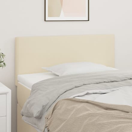vidaXL Hoofdbord 80x5x78/88 cm kunstleer crèmekleurig