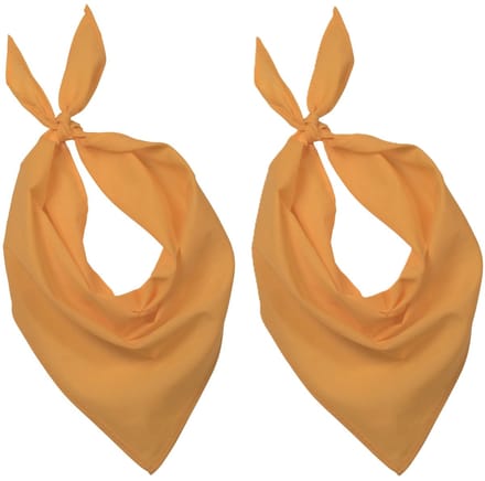 5x Zakdoek bandana geel - hoofddoekjes