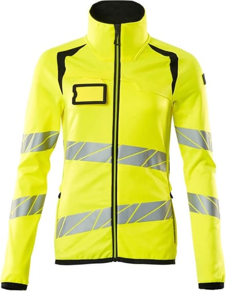 Mascot Accelerate Safe Fleecetrui met rits 19153-315 - Hi-Vis geel/zwart - S