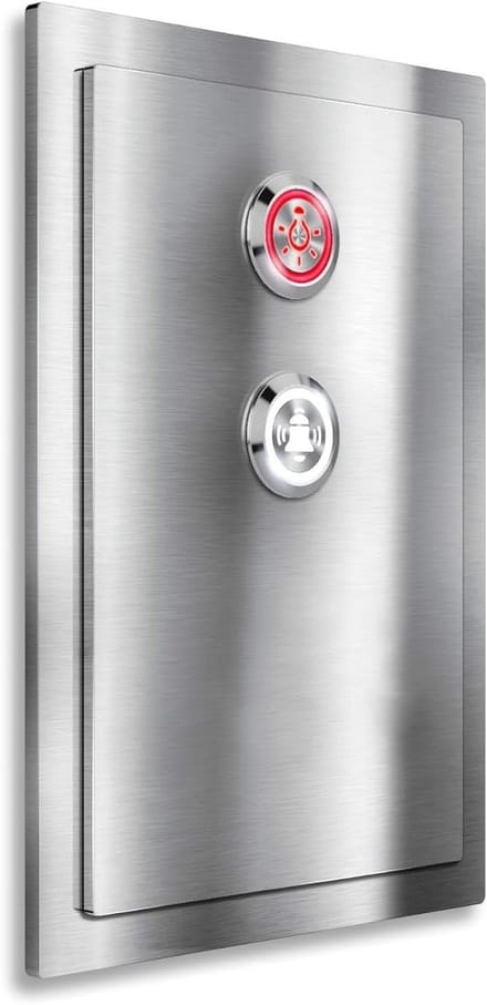 RVS Deurbel met LED Drukknop - Waterdichte, Massieve Deurknop