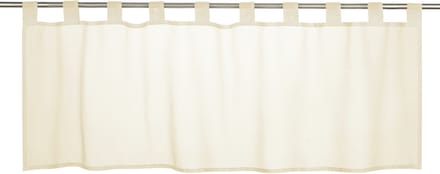 Elbersdrucke Bistro Gordijn Basic 48x140 cm beige transparant