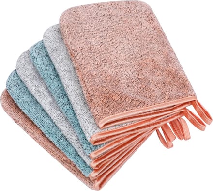 Microfiber Body Wash Wanten - Herbruikbare Gezicht Mitten en Bad Spa Doek - Super Absorberend en Zacht - 6 Pack