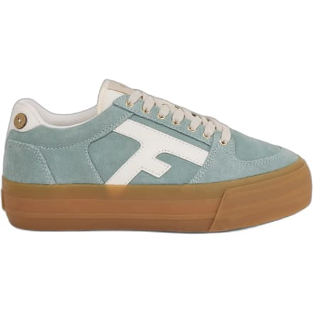 Dames platform sneakers van suède Faguo Walnut