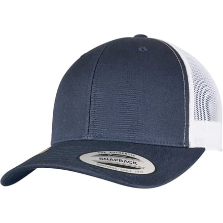Flexfit - YP CLASSICS RECYCLED RETRO TRUCKER CAP 2TONE navy/white one size Trucker pet - Blauw/Wit