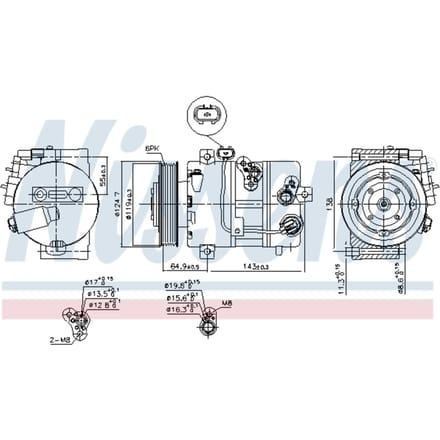 Compressor airconditioning NISSENS 890578