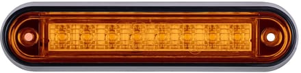 Zijmarkering oranje LED 12/24v 140x34mm