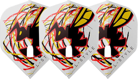 L-Style L1 Pro John Desreumaux White V1 - Dart Flights