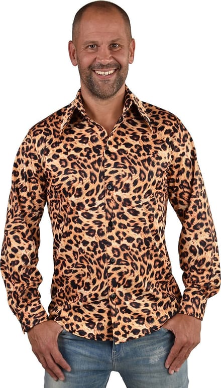 Luipaard overhemd blouse heren