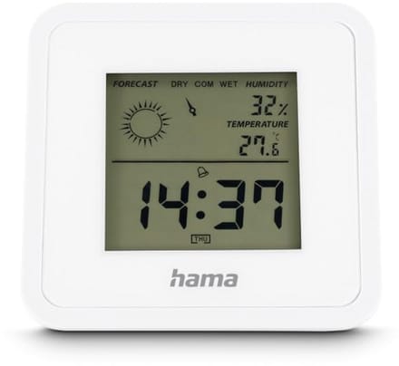 Digitale Binnen Thermometer en Hygrometer met Tijdweergave