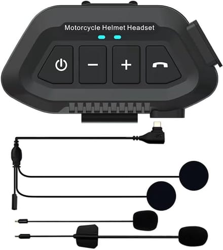 Motorhelm Headset-Stereo met ruisonderdrukking-bluetooth headset voor motorhelm-IP67 waterdicht - bluetooth motor headset 1200 mAh-Bluetooth 5.3