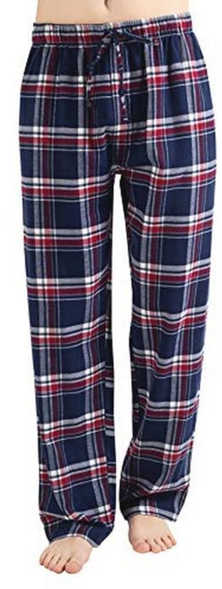 Comfortabele heren flanellen pyjama met zakken