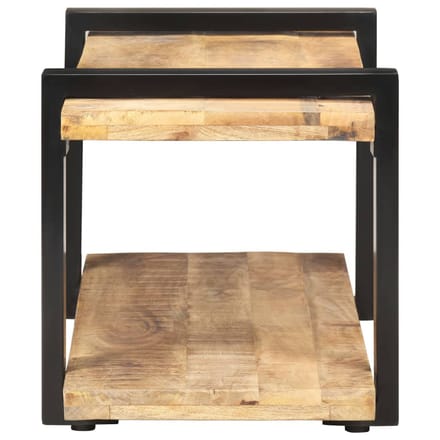 vidaXL - Tv-meubel - 90x40x40 - cm - ruw - mangohout