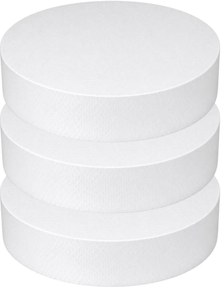 Piepschuim vormen - cirkel - 3x - D32,5 x 4 cm - styropor hobby / DIY vorm - basis knutselfiguren