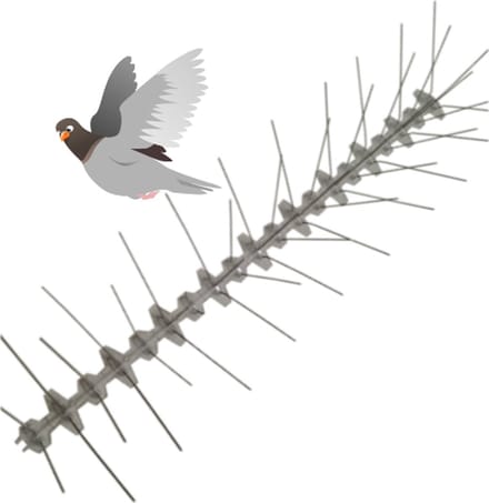 Duivenpinnen - 1 meter - Duiven wering - Duivenverjager - Duivenpinnen rvs - Duivenpin 50cm (hoge kwaliteit metaal)