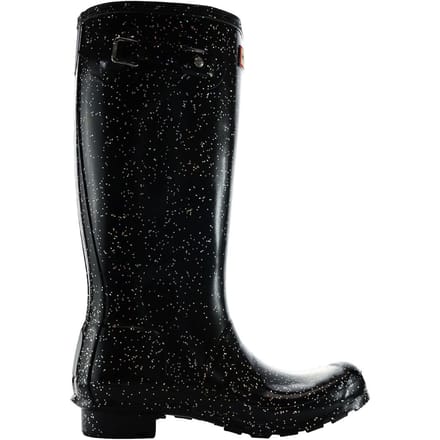 Hunter Reuze Glitter Kinder Zwart Laarzen