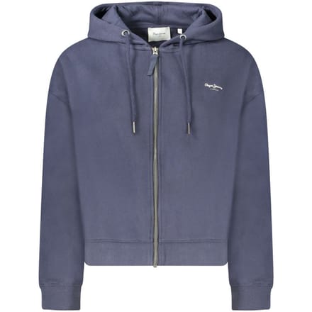 Pepe Jeans Blauwe Katoenen Dames Hoodie