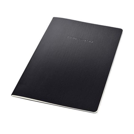 Sigel notitieboek Conceptum A4 zwart softcover 64 pagina's 80 grams lijn