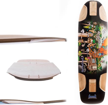 Longboard Skate - Outdoor Board - Stabiel Rijden - Topmount Ontwerp - 38 x 9.75 inch - Natuurlijk