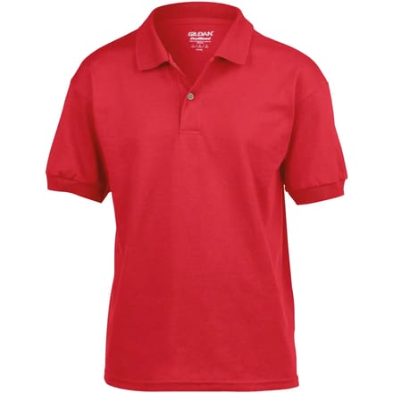 Gildan - DryBlend Kinder Polo - Red maat S (116/128)