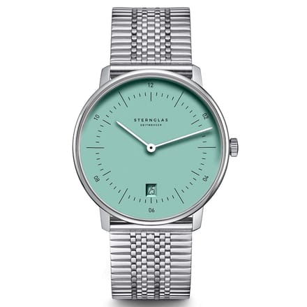 Sternglas Naos Turquoise Steel Superslim S01-NA37-ME08