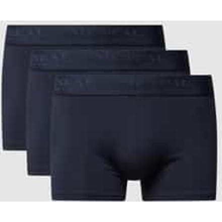 Boxershort met band met label in een set van 3 stuks