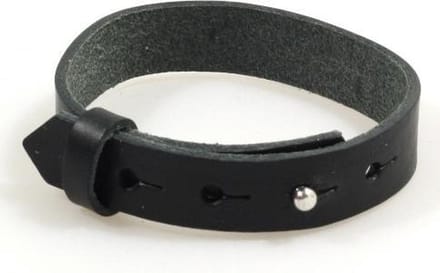 Heaven Eleven Men - Leer bandje kleur Zwart - 20-22cm