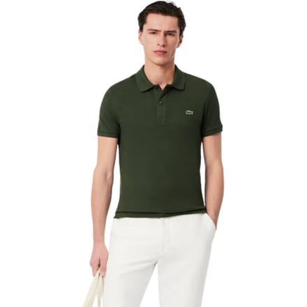 Lacoste Poloshirt Paris Piqué Donkergroen - Maat S - Heren