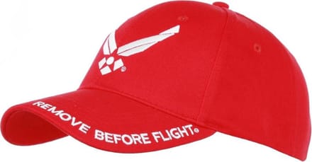 Fostex Garments - Baseball cap Remove Before Flight (kleur: Red / maat: NVT)