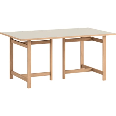 Moebe Rectangular Dining Table - Light Grey - 160 cm