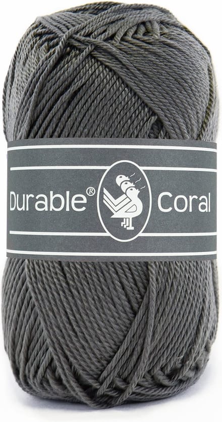 Durable Coral - 2236 charcoal - Gemerceriseerd Katoen Garen