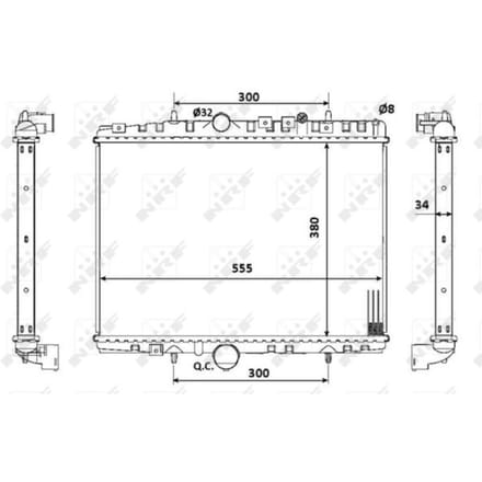 Radiator, motorkoeling NRF 53941