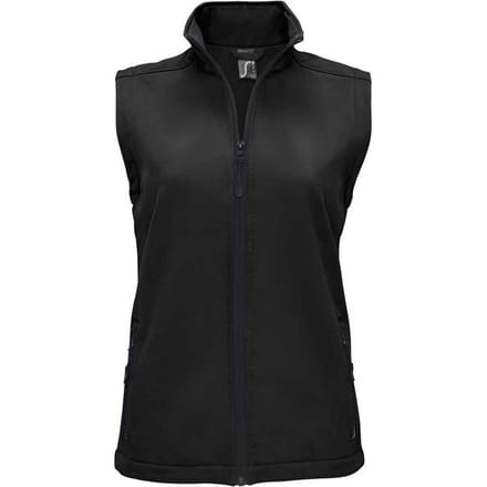 SOLS Dames/Dames Race Softshell Gilet (Zwart)
