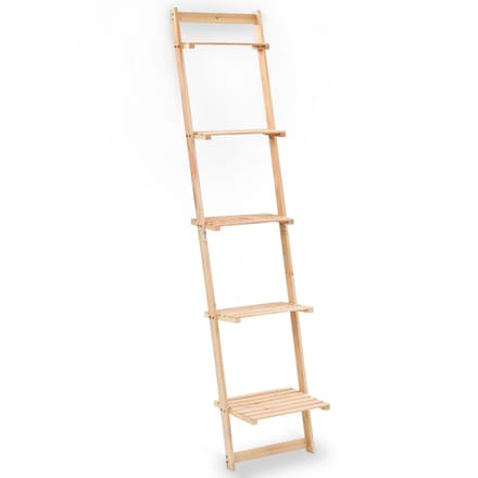 vidaXL - Wandrek - ladder - 41,5x30x176 - cm - cederhout
