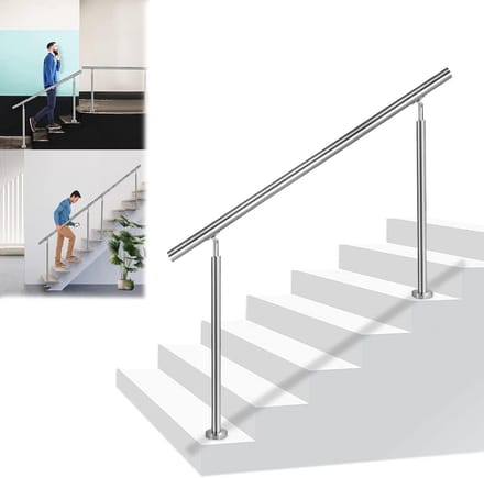 RVS Trapleuning voor Binnen en Buiten, Balustrade voor Trap, Balkon en Tuin