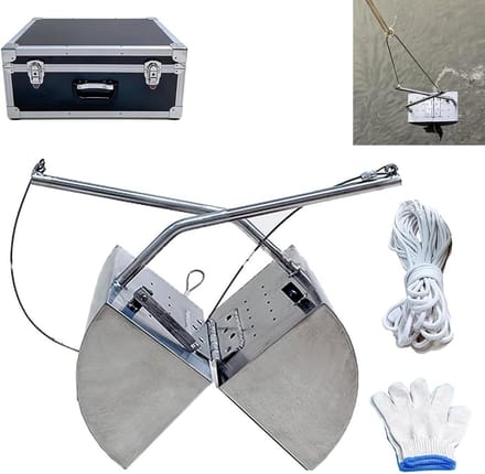 Slib Sampling Tool - Modder Sampler - Milieu Monitoring - Efficiënt Drainagesysteem - 20m Touw - Zilver